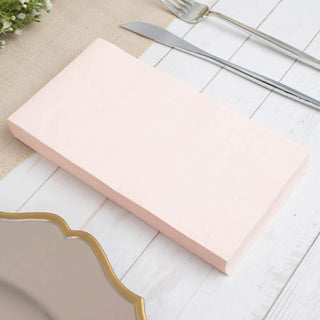 Soft Blush 2 Ply Wedding Reception Napkins - Add Elegance to Your Special Occasion