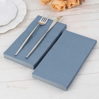 Premium Quality Dusty Blue Dinner Paper Napkins Premium Quality Dusty Blue Dinner Paper Napkins
