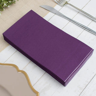 Add Elegance to Your Event with Purple Wedding Reception Napkins