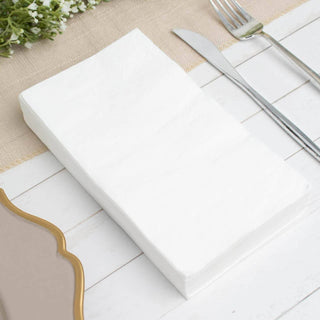 Elegant White Wedding Reception Napkins Elegant White Wedding Reception Napkins