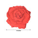 10 Pack Red Rose Flower Disposable Table Mats, 14inch Floral Cardboard Paper Placemats