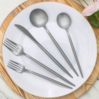 Silver Premium Plastic Silverware Set - Add Style to Your Event Silver Premium Plastic Silverware Set - Add Style to Your Event