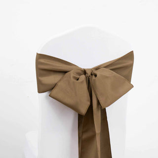 Transform Your Event with Taupe Polyester Chair Sashes Transform Your Event with Taupe Polyester Chair Sashes