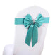 5 Pack | Turquoise | Reversible Chair Sashes with Buckle | Double Sided Pre-tied Bow Tie Chair Bands