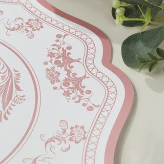 Convenience of White Pink Disposable Placemats Convenience of White Pink Disposable Placemats