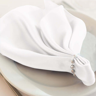 Elevate Your Table Decor with White Scuba Cloth Napkins Elevate Your Table Decor with White Scuba Cloth Napkins