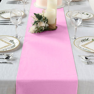 Unleash Your Creativity with the Pink Polyester Table Runner