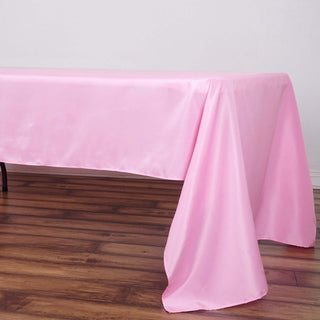 Add Elegance to Your Event with a Pink Polyester Tablecloth Add Elegance to Your Event with a Pink Polyester Tablecloth