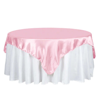 Add a Touch of Elegance with the Pink Satin Tablecloth Add a Touch of Elegance with the Pink Satin Tablecloth