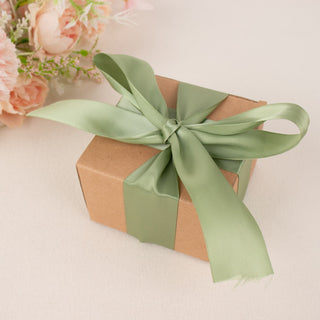 Enhance Your Décor with Sage Green Satin Ribbon