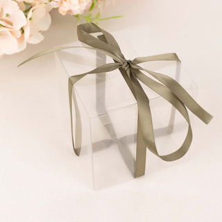 Add Elegance to Any Occasion with Dusty Sage Green Satin Ribbon Add Elegance to Any Occasion with Dusty Sage Green Satin Ribbon