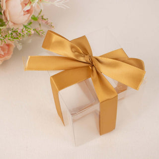 Add a Touch of Luxury with Gold Single Face Satin Ribbon Add a Touch of Luxury with Gold Single Face Satin Ribbon