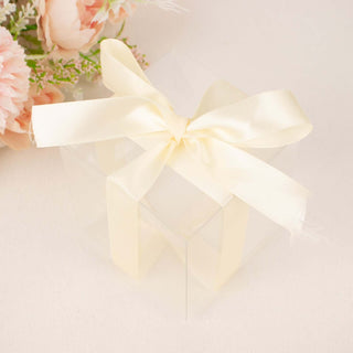 Add a Touch of Luxury with Ivory Single Face Satin Ribbon Add a Touch of Luxury with Ivory Single Face Satin Ribbon