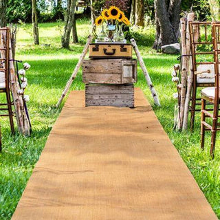 Protective and Practical Natural Burlap Aisle Runner Protective and Practical Natural Burlap Aisle Runner