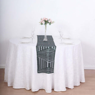 Elevate Your Event with the Hunter Emerald Green Diamond Glitz Sequin Table Runner Elevate Your Event with the Hunter Emerald Green Diamond Glitz Sequin Table Runner