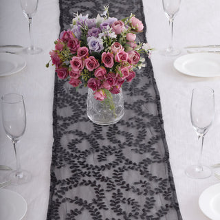 Add Glamour to Your Table with the Black Sequin Table Runner