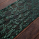  Sparkly Hunter Emerald Green Leaf Vine Sequin Tulle Table Runner