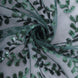  Sparkly Hunter Emerald Green Leaf Vine Sequin Tulle Table Runner