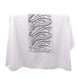12x108inch Silver Wave Mesh Table Runner With Embroidered Sequins