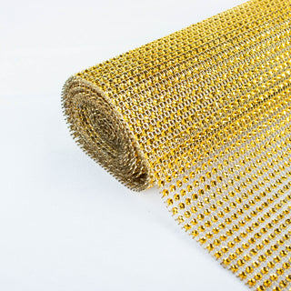 Create a Luxurious Tablescape with our Crystal Rhinestone Ribbon Bling Roll
