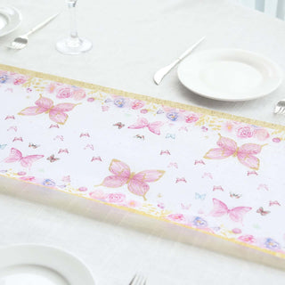 <span>Versatile White Pink Floral Themed Table Runner for Any Occasion</span> <span>Versatile White Pink Floral Themed Table Runner for Any Occasion</span>
