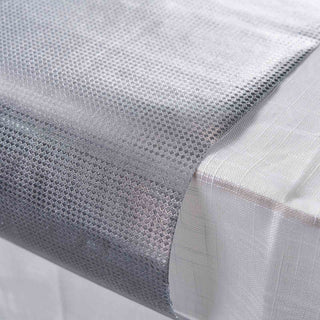 Add Glamour to Any Event with the Silver Diamond Table Runner