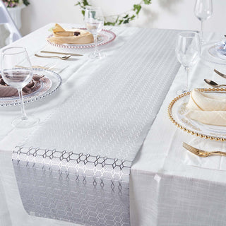 Create an Elegant Tablescape with the Geometric Hexagon Design Table Runner