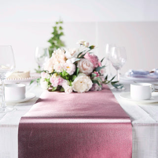 Rose Gold Glamorous Column Print Table Runner Rose Gold Glamorous Column Print Table Runner