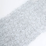 12x108inch Silver Sequin Mesh Schiffli Lace Table Runner, Sparkly Wedding Table Decoration#whtbkgd