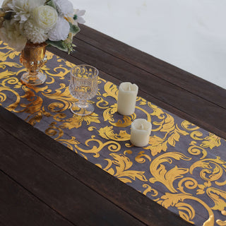 Versatile and Elegant Gold Organza Table Runner Versatile and Elegant Gold Organza Table Runner
