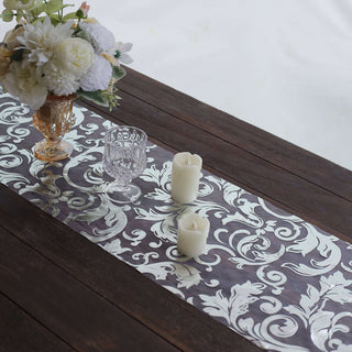 Add a Touch of Glamour with the Silver Organza Table Runner Add a Touch of Glamour with the Silver Organza Table Runner