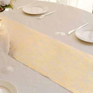 Charming Metallic Gold Table Runner Charming Metallic Gold Table Runner