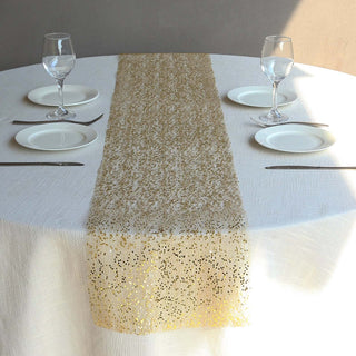 Perfect for Every Event - Gold Glitter Table Runner Perfect for Every Event - Gold Glitter Table Runner