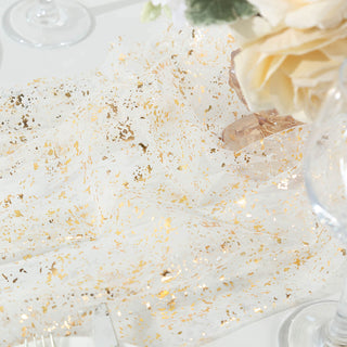 <span>Effortless Elegance With Metallic Gold Glitter Sheer Table Runner</span> <span>Effortless Elegance With Metallic Gold Glitter Sheer Table Runner</span>