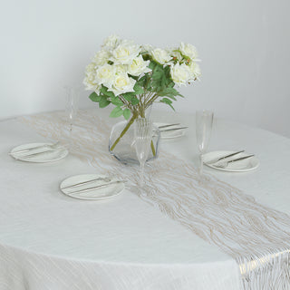 <span>Effortless Elegance With White And Gold Table Runner</span> <span>Effortless Elegance With White And Gold Table Runner</span>