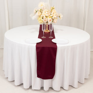 <strong>Elegant Burgundy Scuba Polyester Table Runner</strong> <strong>Elegant Burgundy Scuba Polyester Table Runner</strong>