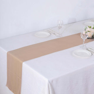 Enhance Your Table Setting with the Blush Polyester Wrinkle Free Table Runner Enhance Your Table Setting with the Blush Polyester Wrinkle Free Table Runner