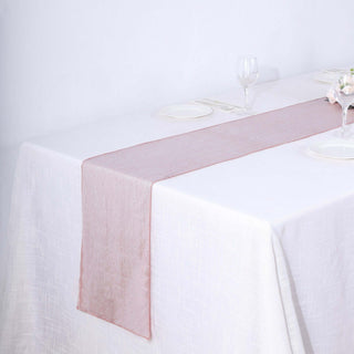 Create an Unforgettable Atmosphere with the Rose Gold Shimmer Sequin Dots Table Runner Create an Unforgettable Atmosphere with the Rose Gold Shimmer Sequin Dots Table Runner