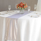 12x108inch Beige Shimmer Sequin Dots Polyester Table Runner