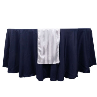 Create Lasting Impressions with the White Satin Stripe Table Runner Create Lasting Impressions with the White Satin Stripe Table Runner