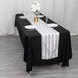 12x108inch White Satin Stripe Table Runner, Elegant Tablecloth Runner