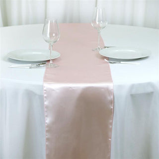 Elevate Your Table Decor with the Blush Satin Table Runner Elevate Your Table Decor with the Blush Satin Table Runner
