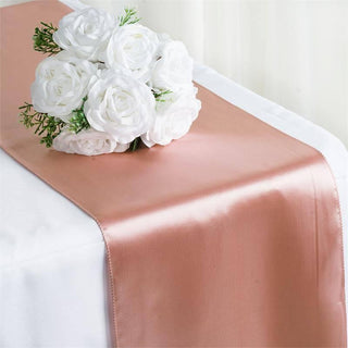 Dusty Rose Satin Table Runner - Add Elegance to Your Event Decor