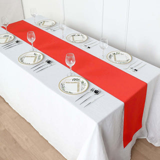 Red Polyester Table Runner: The Perfect Addition to Any Event Red Polyester Table Runner: The Perfect Addition to Any Event