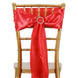 5pcs Red SATIN Chair Sashes Tie Bows Catering Wedding Party Decorations - 6x106"