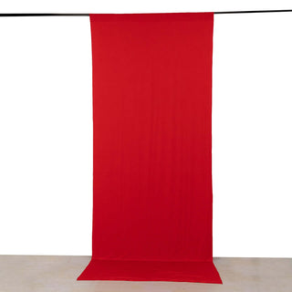 <strong>Stretchable Red Drapery Panel</strong> <strong>Stretchable Red Drapery Panel</strong>