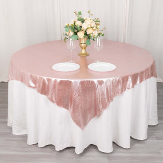 Elevate Your Event with the Rose Gold Sequin Table Overlay Elevate Your Event with the Rose Gold Sequin Table Overlay
