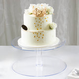 16inch Round 2-Tier Clear Acrylic Cake Stand Set & Cupcake Dessert Holder