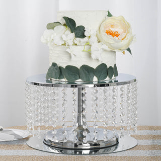 Add a Touch of Luxury with the Metallic Silver Cake Stand