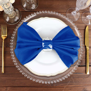 Create a Stunning Tablescape with Reusable Royal Blue Dinner Napkins